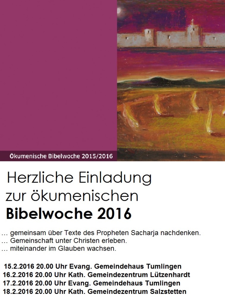 Ökumenische Bibelwoche im Waldachtal 2016