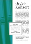 Orgelkonzert am Sonntag, 3. Dezember um 18.30 Uhr in Lützenhardt