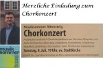 Musiksommer Altensteig - Chorkonzert mit Beteiligung der Waldachtaler Kirchenchöre